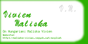 vivien maliska business card